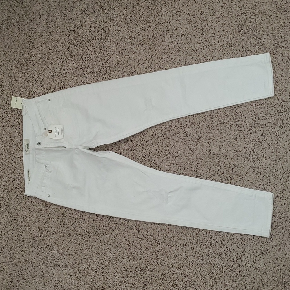 Lucky Brand Distressed Skinny White Jeans
